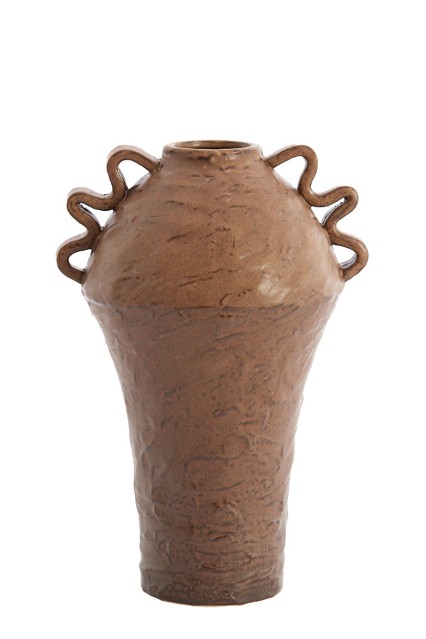 Light & Living Accessories Vase deco 25x20x35 cm VOLCA ceramics brown House of Isabella UK