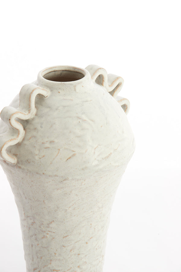 Light & Living Accessories Vase deco 25x20x35 cm VOLCA ceramics cream House of Isabella UK