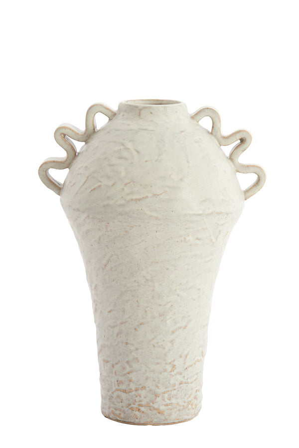 Light & Living Accessories Vase deco 25x20x35 cm VOLCA ceramics cream House of Isabella UK