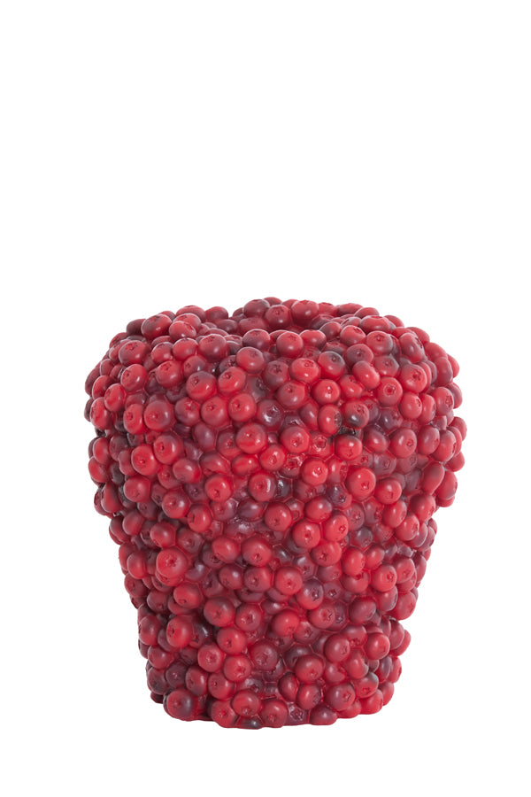 Light & Living Accessories Vase deco 25x25 cm BERRIES burgundy House of Isabella UK