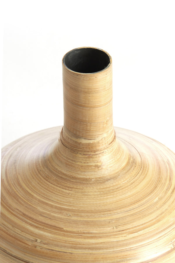 Light & Living Accessories Vase deco 25x25 cm TOLIMU bamboo natural House of Isabella UK