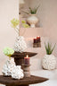 Light & Living Accessories Vase deco 25x28 cm GEORGIA ceramics matt cream House of Isabella UK