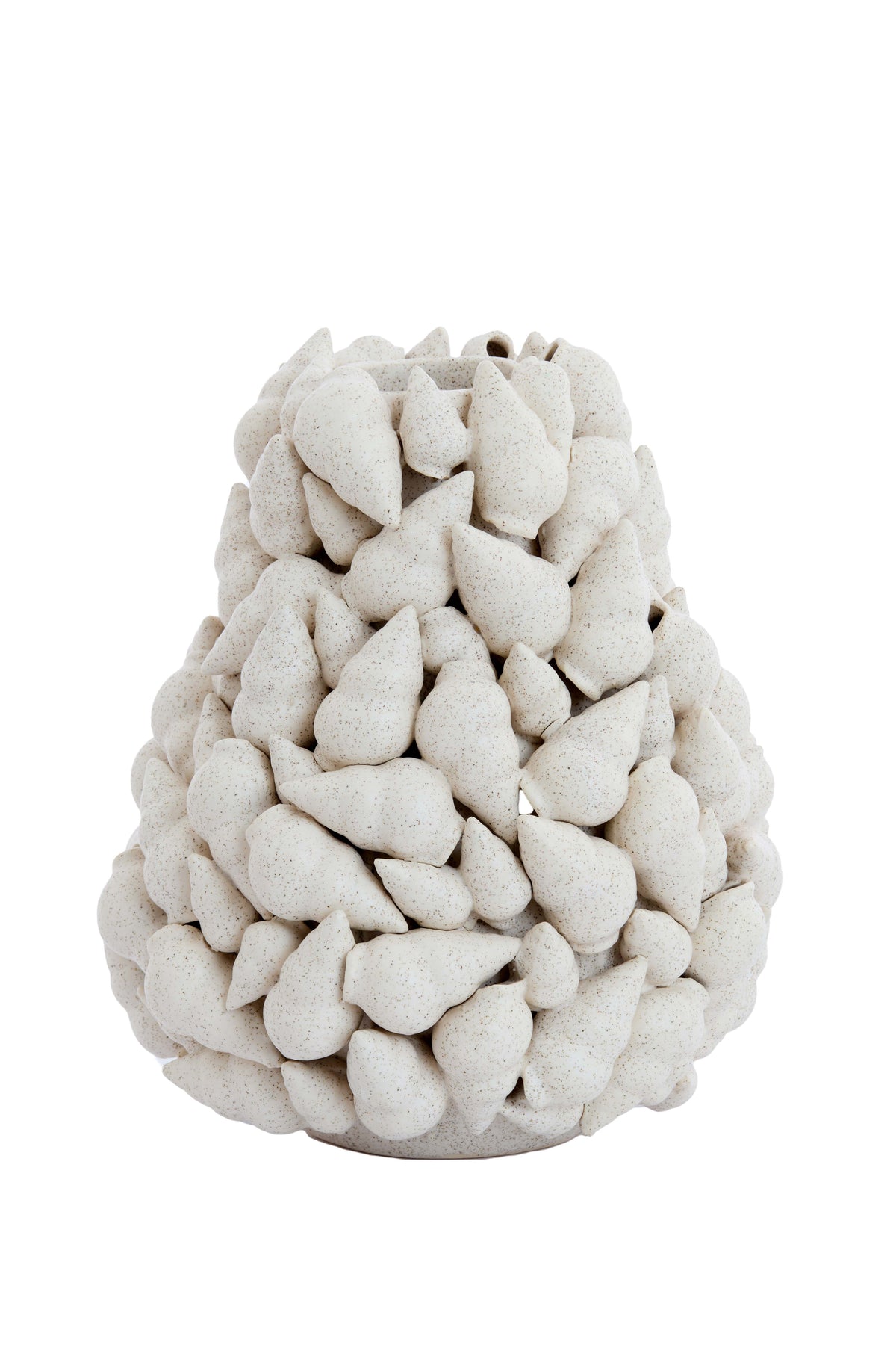 Light & Living Accessories Vase deco 25x28 cm GEORGIA ceramics matt cream House of Isabella UK