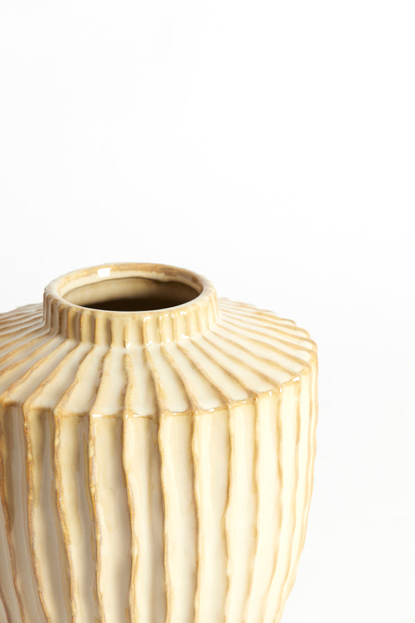 Light & Living Accessories Vase deco 25x28 cm TALEA ceramics sand-beige House of Isabella UK