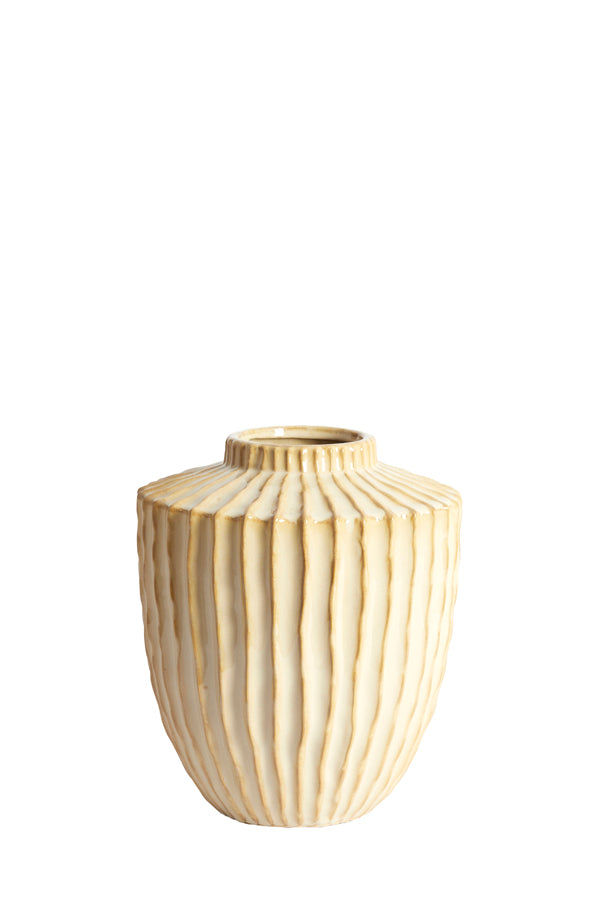 Light & Living Accessories Vase deco 25x28 cm TALEA ceramics sand-beige House of Isabella UK
