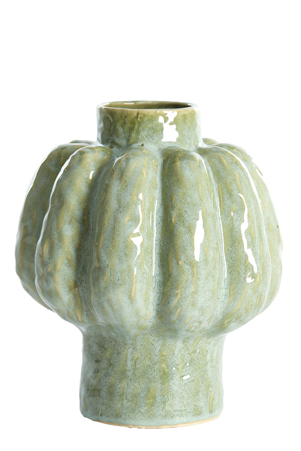 Light & Living Accessories Vase deco 25x29 cm ALIVERI ceramics mint green House of Isabella UK