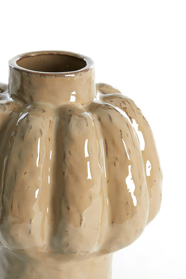 Light & Living Accessories Vase deco 25x29 cm ALIVERI ceramics taupe House of Isabella UK