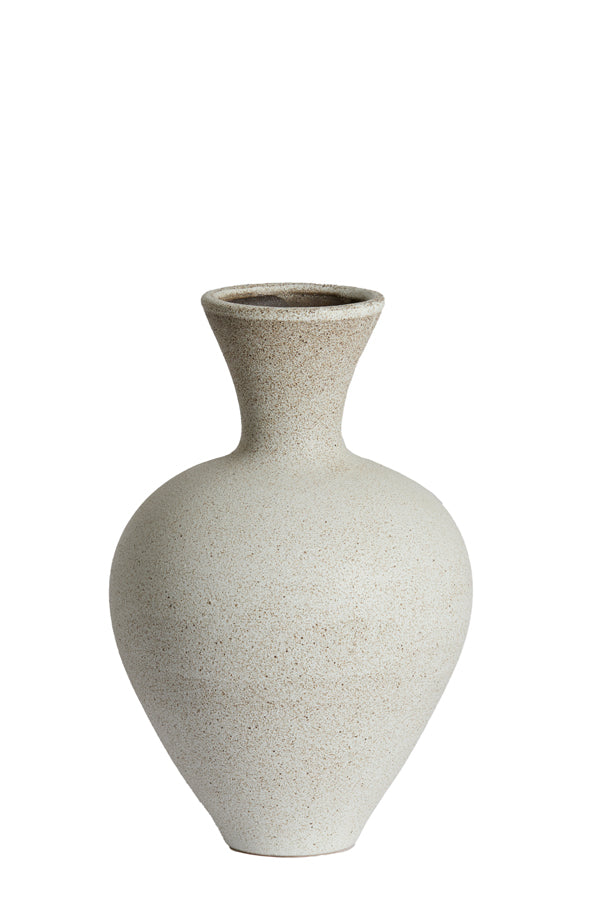 Light & Living Accessories Vase deco 25x38,5 cm SULMONA ceramics matt cream House of Isabella UK