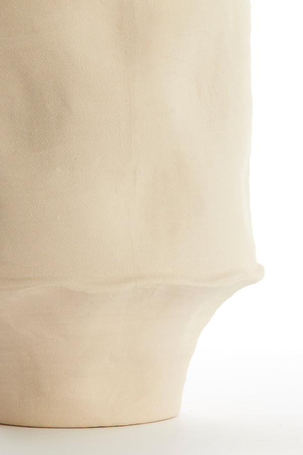 Light & Living Accessories Vase deco 25x38 cm CORSICO ceramics matt cream House of Isabella UK