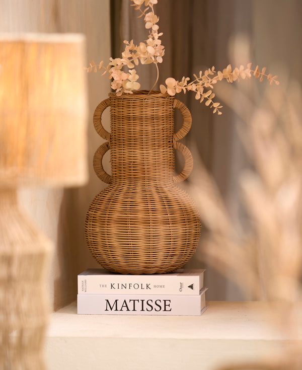 Light & Living Accessories Vase deco 25x38 cm NALEAH rattan brown House of Isabella UK