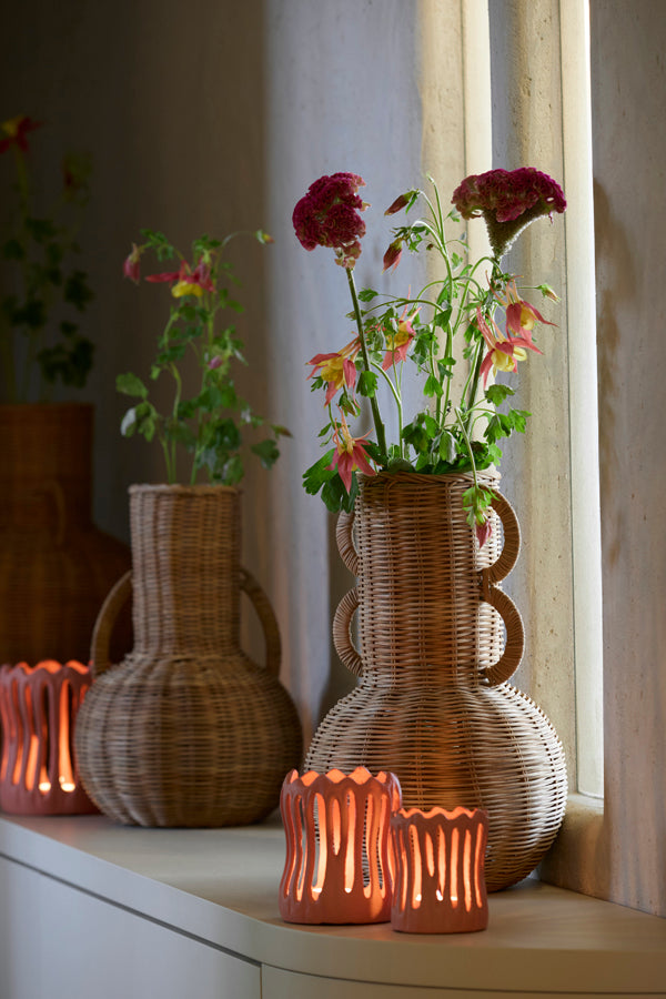 Light & Living Accessories Vase deco 25x38 cm NALEAH rattan brown House of Isabella UK