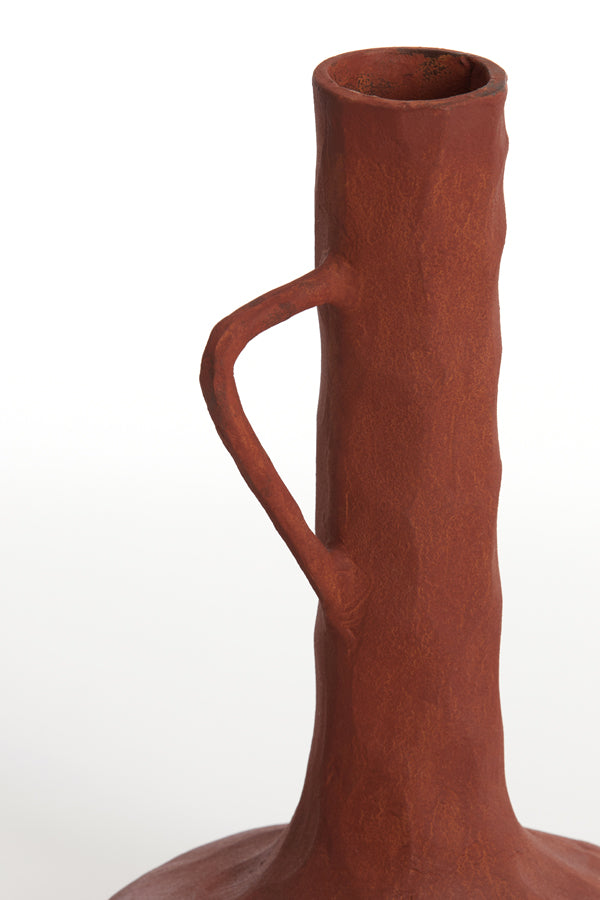Light & Living Accessories Vase deco 25x39 cm CINGOLI brick red House of Isabella UK
