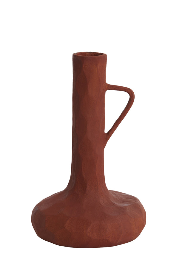 Light & Living Accessories Vase deco 25x39 cm CINGOLI brick red House of Isabella UK