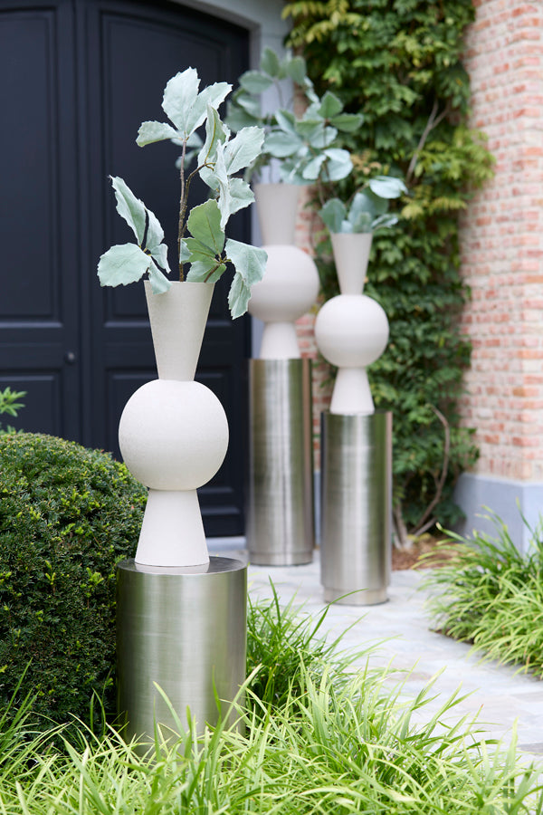 Light & Living Accessories Vase deco 25x60 cm CHEDI matt light grey House of Isabella UK