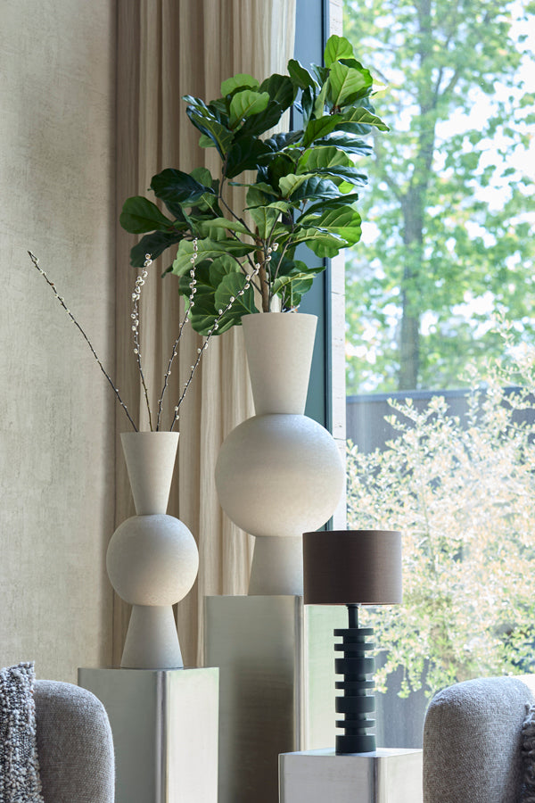 Light & Living Accessories Vase deco 25x60 cm CHEDI matt light grey House of Isabella UK