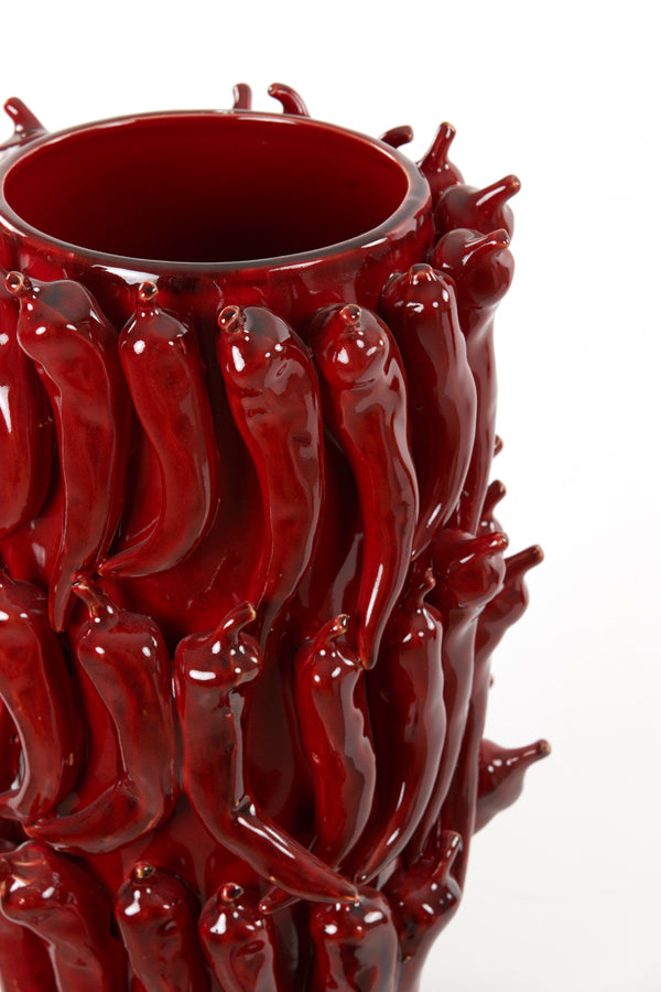 Light & Living Accessories Vase deco 26,5x25x39 cm PEPPER ceramics red House of Isabella UK
