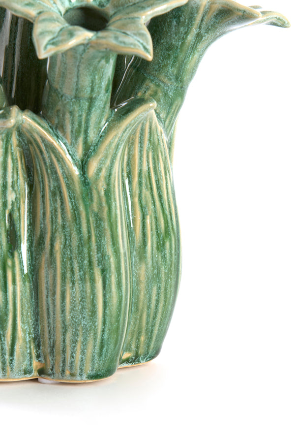 Light & Living Accessories Vase deco 26,5x28 cm SAMPAGA ceramics blue-green House of Isabella UK