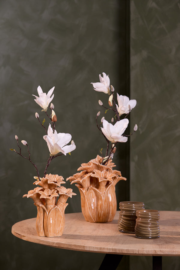 Light & Living Accessories Vase deco 26,5x28 cm SAMPAGA ceramics orange House of Isabella UK