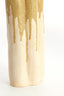Light & Living Accessories Vase deco 26x14x40 cm FLOVILLA ceramics cream+olive green House of Isabella UK