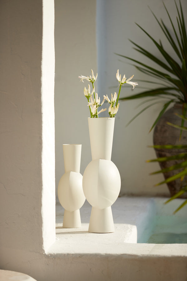 Light & Living Accessories Vase deco 26x19x54 cm KAVANDU cream House of Isabella UK