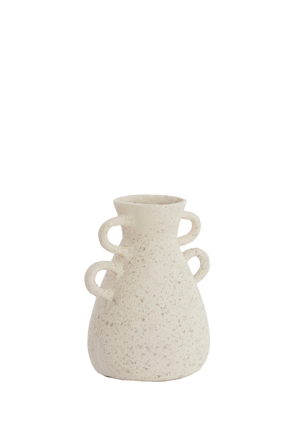 Light & Living Accessories Vase deco 26x20x30 cm ZEPHAN matt cream House of Isabella UK