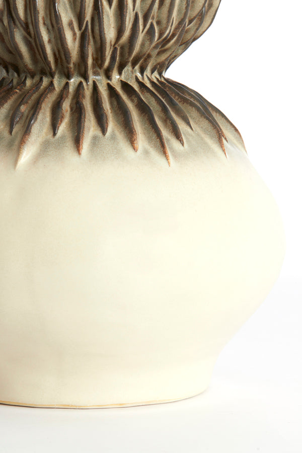 Light & Living Accessories Vase deco 26x33 cm AVERA ceramics cream-brown House of Isabella UK