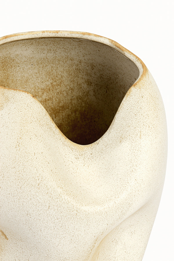 Light & Living Accessories Vase deco 26x35 cm AZURA ceramics cream-rust House of Isabella UK
