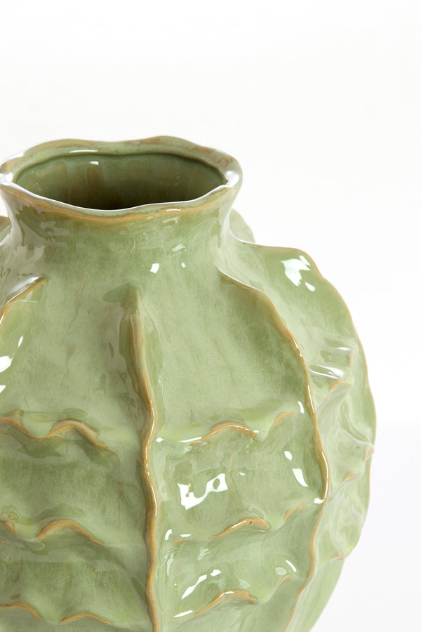 Light & Living Accessories Vase deco 26x35 cm LOSETO ceramics green House of Isabella UK