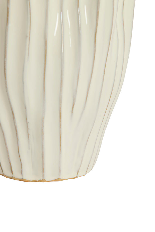 Light & Living Accessories Vase deco 26x40 cm VECHHIA ceramics cream House of Isabella UK