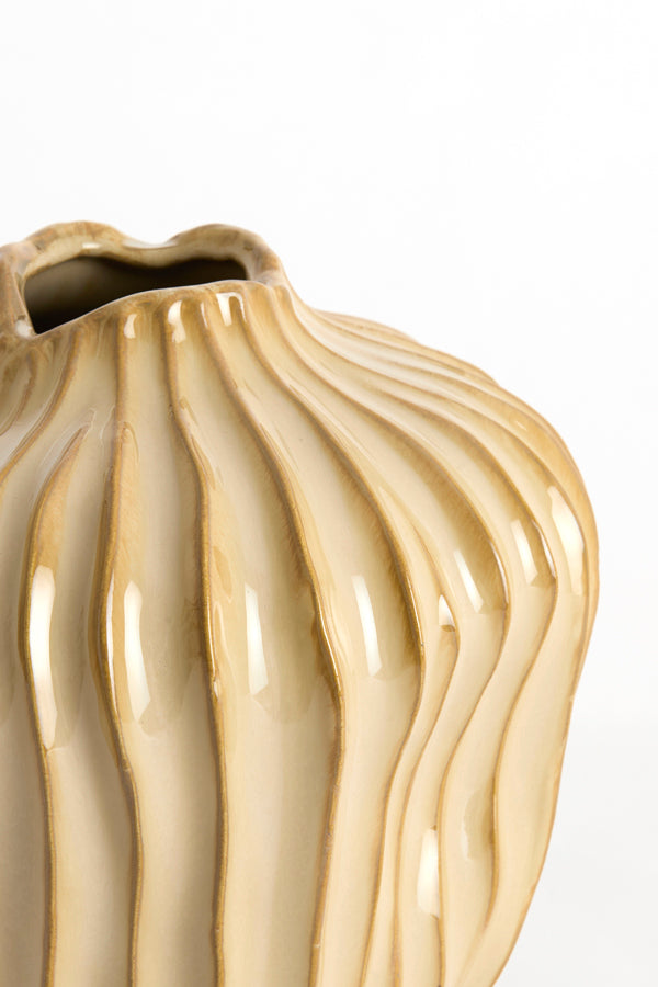 Light & Living Accessories Vase deco 26x40 cm VECHHIA ceramics light brown House of Isabella UK