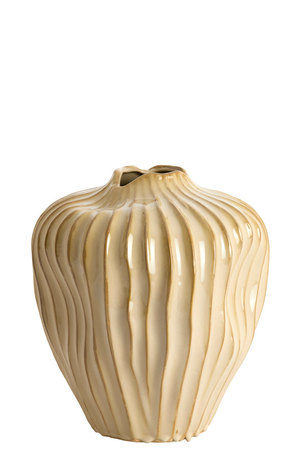 Light & Living Accessories Vase deco 26x40 cm VECHHIA ceramics light brown House of Isabella UK