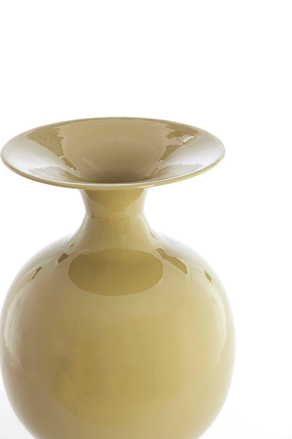 Light & Living Accessories Vase deco 26x45 cm BOLULLA shiny olive green House of Isabella UK