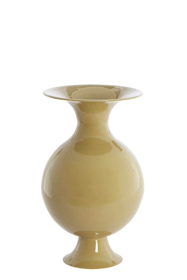 Light & Living Accessories Vase deco 26x45 cm BOLULLA shiny olive green House of Isabella UK