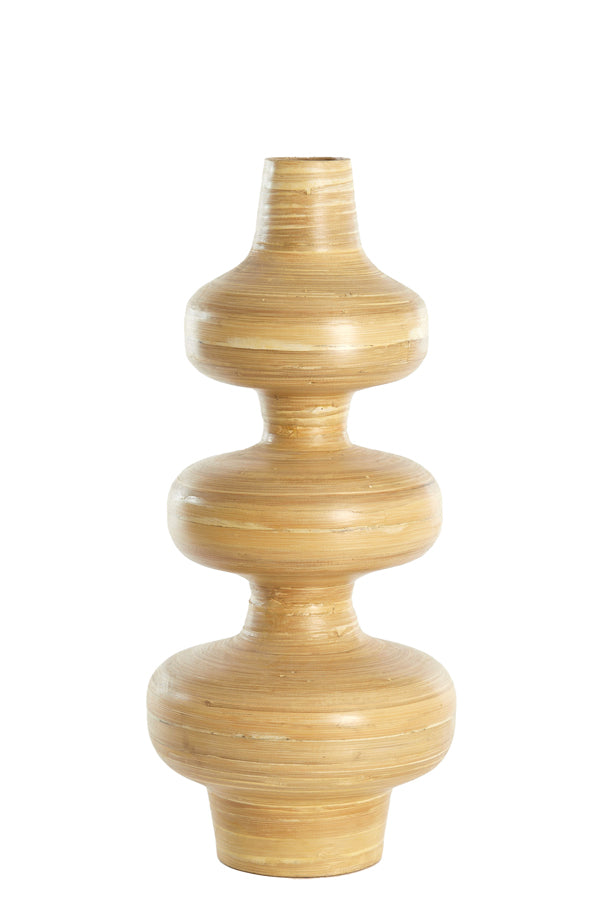 Light & Living Accessories Vase deco 26x52 cm CAMELEA bamboo natural House of Isabella UK