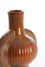 Light & Living Accessories Vase deco 27,5x18,5x31 cm MELNIK ceramics cognac brown House of Isabella UK