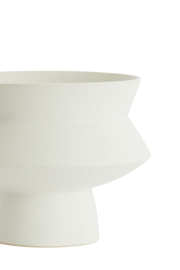Light & Living Accessories Vase deco 27,5x21 cm VICENTO matt white House of Isabella UK