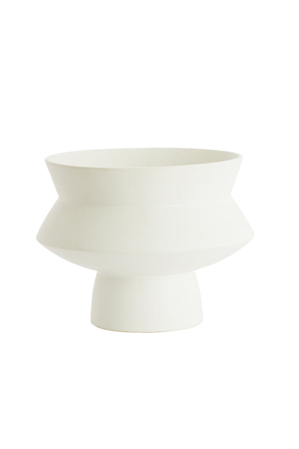 Light & Living Accessories Vase deco 27,5x21 cm VICENTO matt white House of Isabella UK