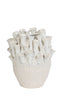 Light & Living Accessories Vase deco 27,5x27,5 cm KYRAL ceramics cream+white House of Isabella UK