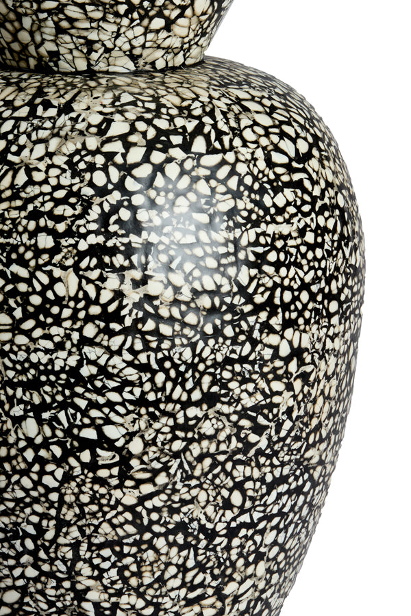 Light & Living Accessories Vase deco 27x38 cm LERA bamboo black-cream House of Isabella UK