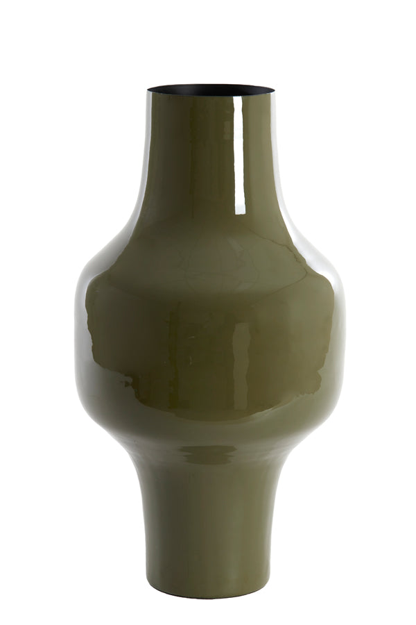 Light & Living Accessories Vase deco 27x49 cm SINDO shiny dark olive green House of Isabella UK