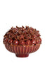 Light & Living Accessories Vase deco 28,5x23 cm POMEGRANATE ceramics burgundy House of Isabella UK