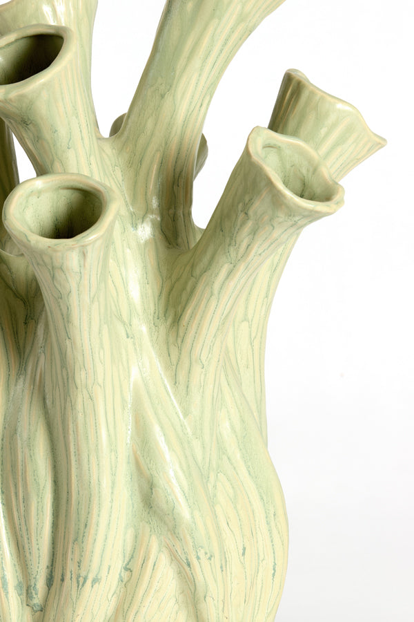 Light & Living Accessories Vase deco 28,5x34,5 cm LYSET ceramics light green House of Isabella UK