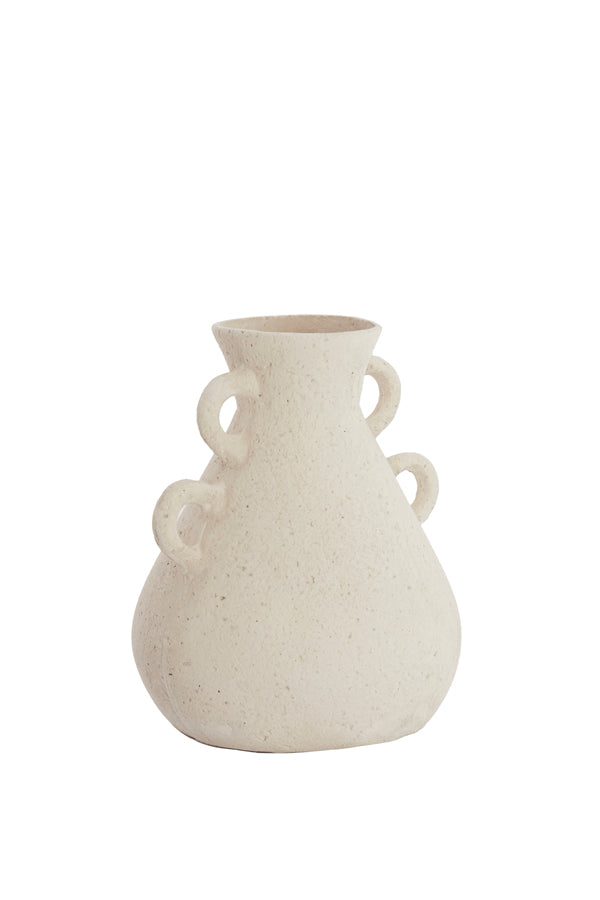 Light & Living Accessories Vase deco 28,5x35 cm ZEPHAN matt cream House of Isabella UK