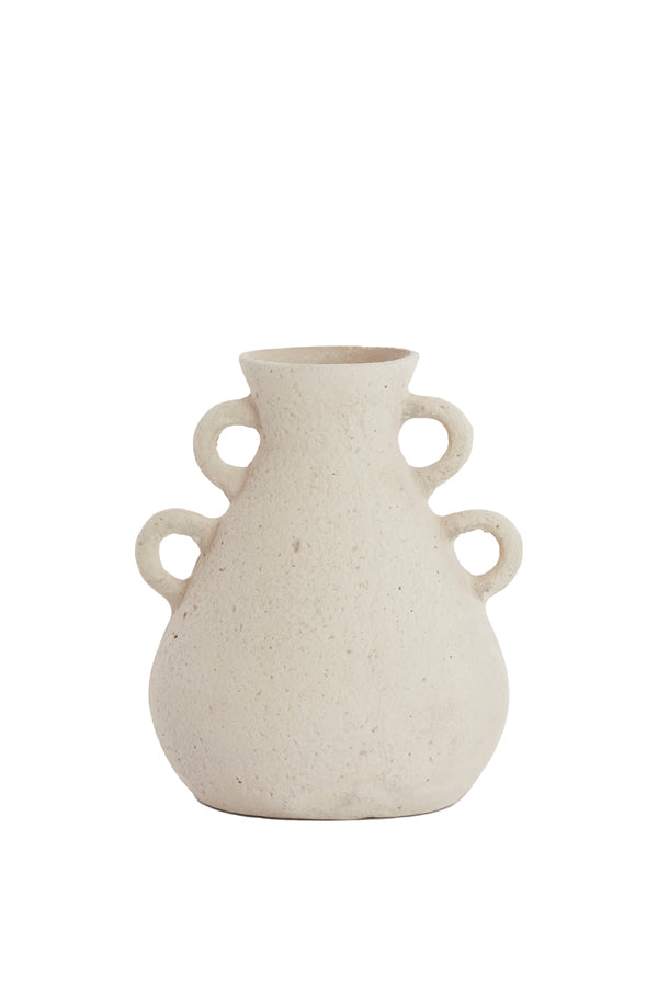 Light & Living Accessories Vase deco 28,5x35 cm ZEPHAN matt cream House of Isabella UK
