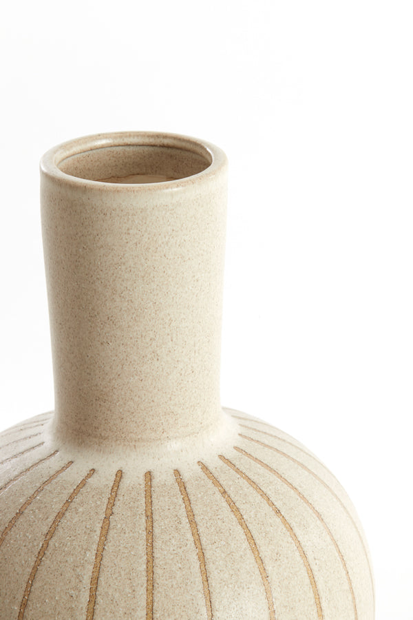 Light & Living Accessories Vase deco 28,5x42 cm ULLOA ceramics matt sand+brown House of Isabella UK