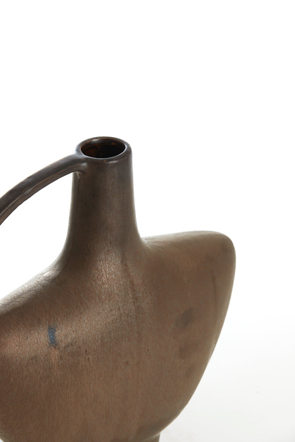 Light & Living Accessories Vase deco 28x10x31,5 cm OZZERO ceramics matt dark bronze House of Isabella UK