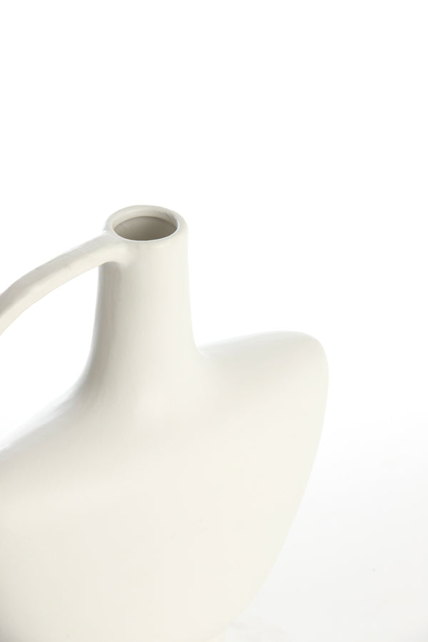 Light & Living Accessories Vase deco 28x10x31,5 cm OZZERO ceramics white House of Isabella UK