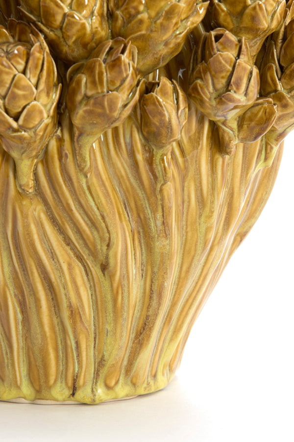 Light & Living Accessories Vase deco 28x20,5 cm FYNARA ceramics ocher yellow House of Isabella UK