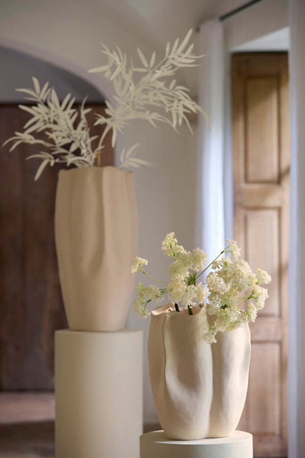 Light & Living Accessories Vase deco 28x27,5x36,5 cm SANGULI ceramics cream House of Isabella UK