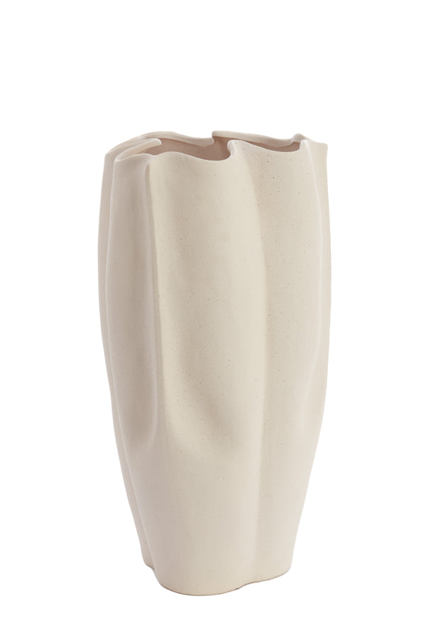 Light & Living Accessories Vase deco 28x27,5x56 cm SANGULI ceramics cream House of Isabella UK